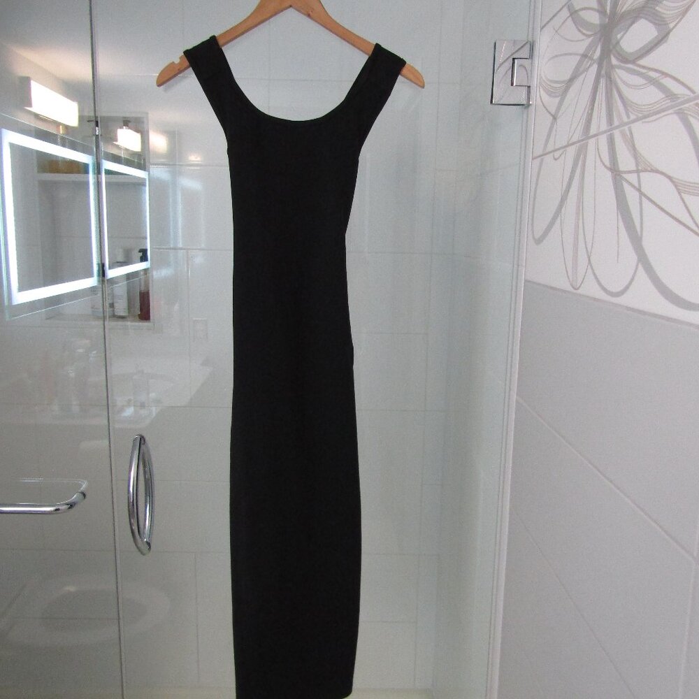 Lululemon Picnic Play Black Criss Cross Back Midi Dress Women's Size Small